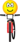 Mountain bikende emoticon